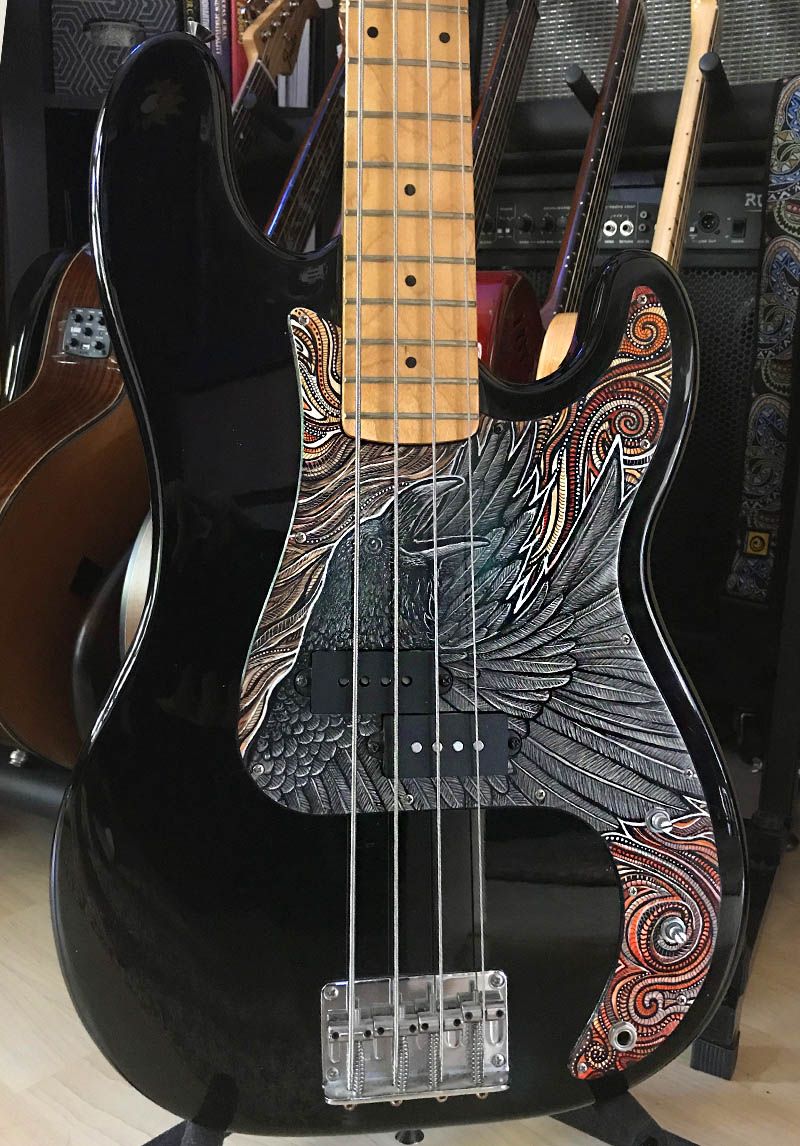 custom pickguard painting